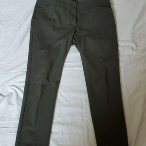 Loft Marissa skinny ankle olive green pants